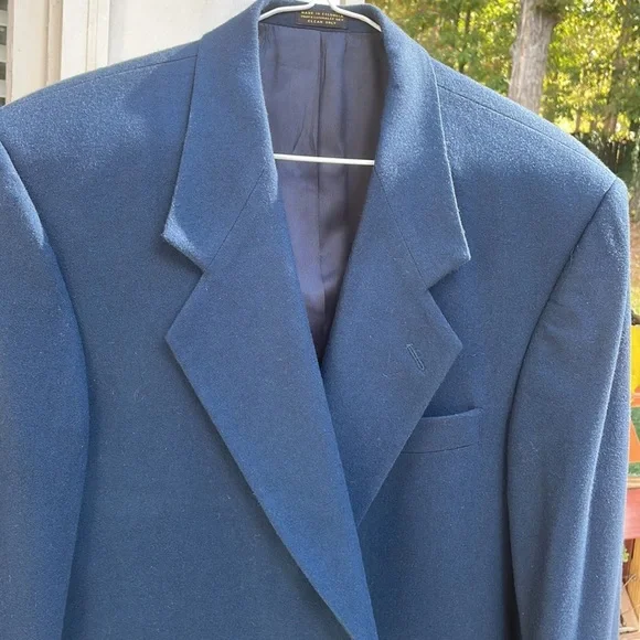 NWT-Men's Cobalt Blue Cashmere Blend Blazer/Jacket Size 40S